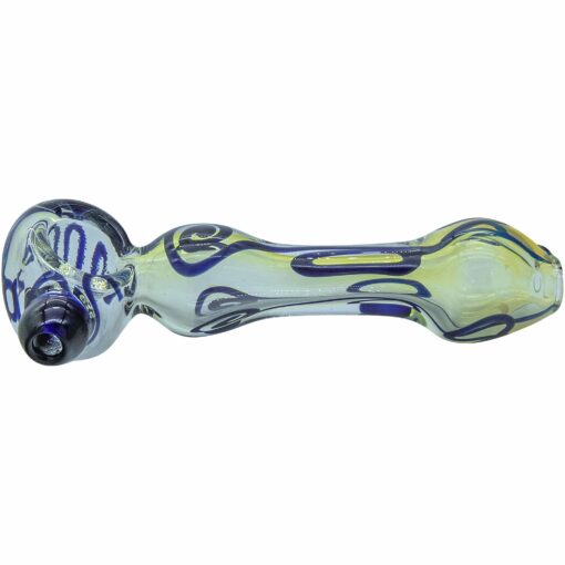 Shop LA Pipes "Painted Warrior Spoon" Glass Pipe in australian