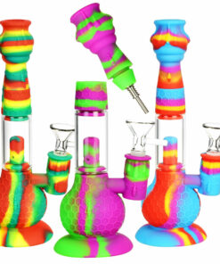 Shop Honey Bee 2 in 1 Water Pipe/Dab Straw- 9"/14mm F/Colors Vary in australian