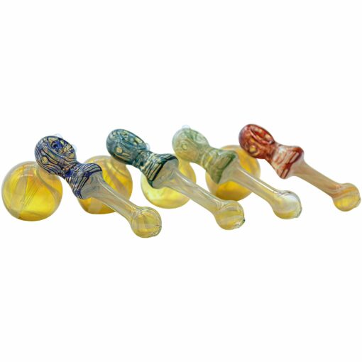 Shop LA Pipes "Raked Hammer" Fumed Hammer Bubbler Pipe (Various Colors) in australian