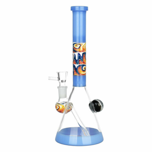 Shop Serenity Wig Wag Dichro Ball Water Pipe | 10" | 14mm F | Colors Vary in australian