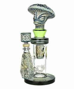 Shop Pulsar Hieroglyphs Mushroom Wizard Water Pipe - 10.5