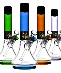 Shop Pulsar High Class Beaker Waterpipe- 10.5"/14mm F/Colors Vary in australian