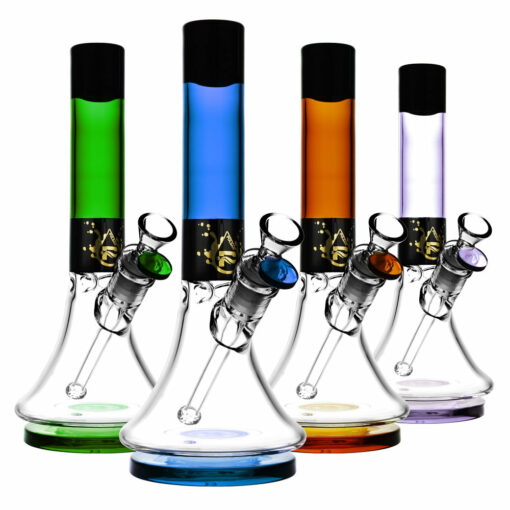 Shop Pulsar High Class Beaker Waterpipe- 10.5"/14mm F/Colors Vary in australian