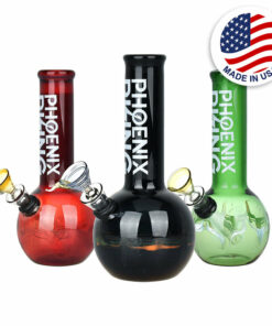 Shop Phoenix Rising Round Base Water Pipe - 7"/Colors Vary in australian