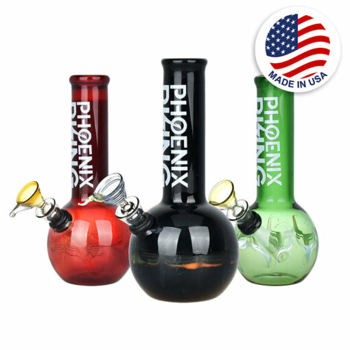 Shop Phoenix Rising Round Base Water Pipe - 7"/Colors Vary in australian