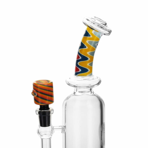 Shop High Society | Centauri Premium Wig Wag Hybrid Pipe (White Rainbow) in australian