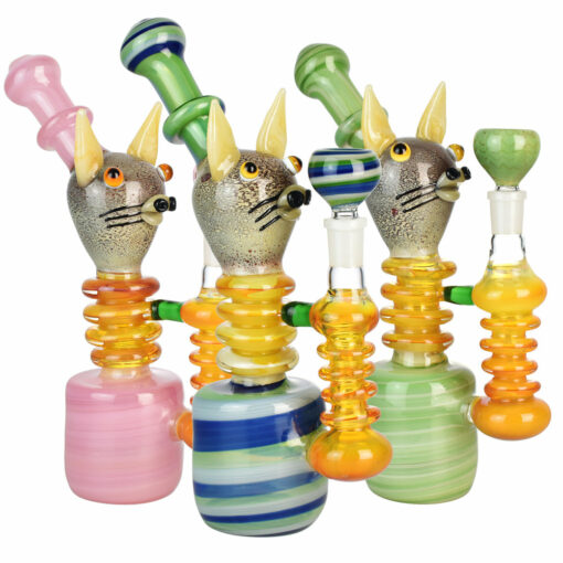 Shop Dazed Cat Water Pipe - 10"/14mm F/Colors Vary in australian