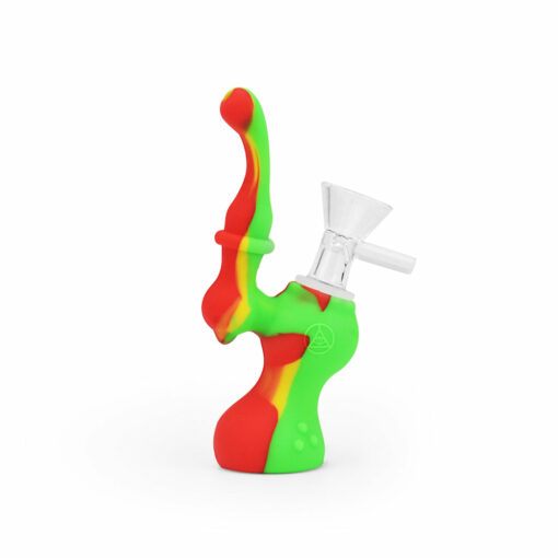 Shop Ritual - 5'' Silicone Upright Bubbler - Rasta in australian