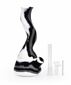 Shop Ritual - 10'' Wavy Silicone Beaker - Black & White in australian