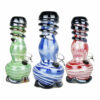 Shop Phunky Fumed Striped Soft Glass Water Pipe - 8.5" / Colors Vary in australian