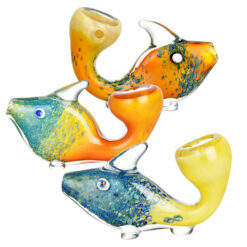 Shop Standing Fritted Tropical Fish Hand Pipe | Colors Vary in australian