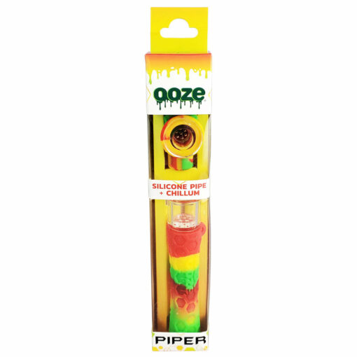 Shop Ooze Piper 2-in-1 Silicone Pipe + Chillum - Asst - 12PC DISP in australian