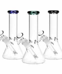 Shop Classic Glass Beaker Light Water Pipe | 14mm F | Colors Vary in australian