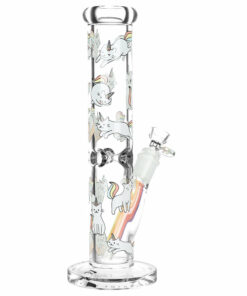 Shop Pulsar Caticorn Design Series Straight Tube Water Pipe | 12" | 14mm F in australian