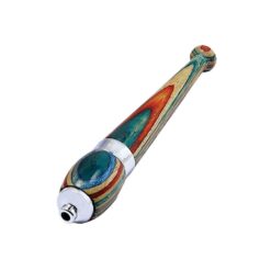 Shop Rainbow Wood Zeppelin One Hitter Pipe in australian