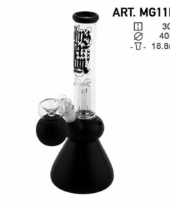 Shop Amsterdam | 12" Black Glass Water Pipe w/ Dome Perc in australian