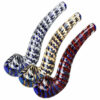 Shop Striated Two Tone Bubbly Glass Long Pipe - 6" / Colors Vary in australian