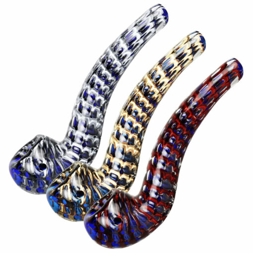 Shop Striated Two Tone Bubbly Glass Long Pipe - 6" / Colors Vary in australian