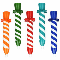 Shop Birthday Candle Glass Chillum | 4.25" | Assorted Colors | 5pc Set in australian