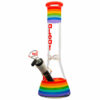 Shop aLeaf Pride Beaker Water Pipe Rainbow | 10" | 14mm F in australian