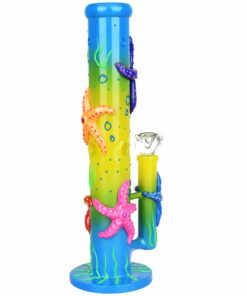 Shop Catch A Rising Starfish Glow In The Dark Tube Water Pipe - 13.75