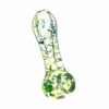 Shop Silver Fumed Corkscrew Pattern Clear Glass Hand Pipe in australian