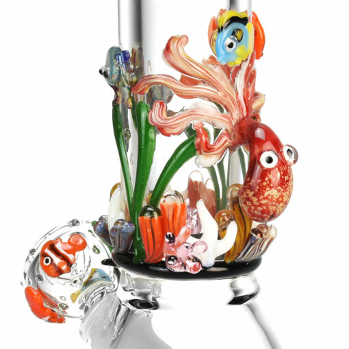 Shop Empire Glassworks Baby Beaker Water Pipe - 8"/14mm F/Under the Sea in australian