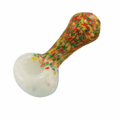 Shop Rasta Color Frit Glass Spoon Pipe in australian