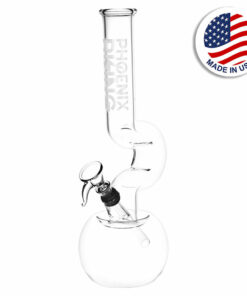 Shop Phoenix Rising Switchback Beaker Water Pipe - 11.25" / Clear in australian