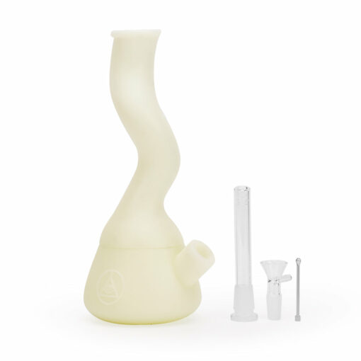 Shop Ritual - 10'' Wavy Silicone Beaker - UV Titanium White in australian