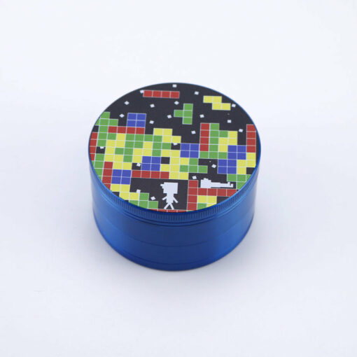 Shop 4 Piece Tetris Design Zinc Alloy Metal Grinder in australian