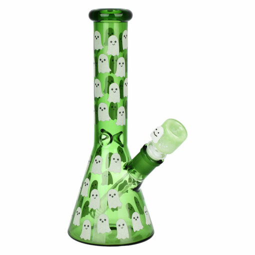 Shop Ghostly Glow Beaker Water Pipe | 10" | 14mm F in australian