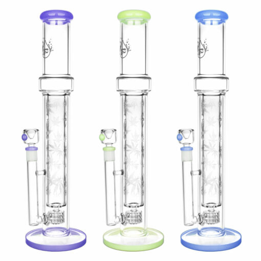 Shop Pulsar Double Wall Perc Tube Water Pipe | 16.75" | 14mm F in australian