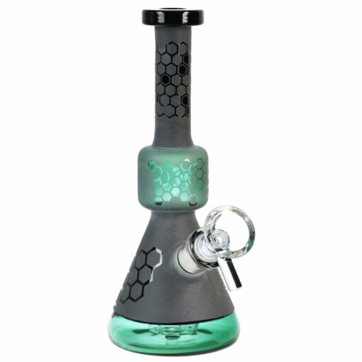 Shop Black Frost Bee Geometry Water Pipe - 7"/14mm F/Colors Vary in australian