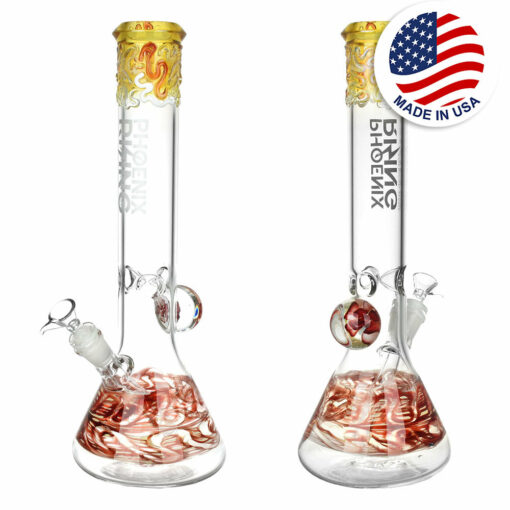 Shop Phoenix Rising Towering Beaker Water Pipe - 16.5"/19mm F in australian