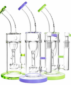 Shop Pulsar Pearl Recycler Water Pipe - 10"/14mm F/Colors Vary in australian