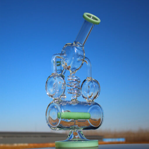 Shop Recycler Style Inline Perc 12.5" Water Pipe w/ Spring Body in australian