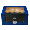 Shop Glass Top Cobalt Blue Humboldt Humidor in australian