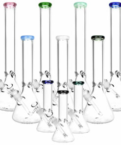 Shop Classic Glass Beaker Light Water Pipe | 14mm F | Colors Vary in australian