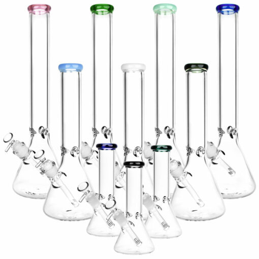 Shop Classic Glass Beaker Light Water Pipe | 14mm F | Colors Vary in australian