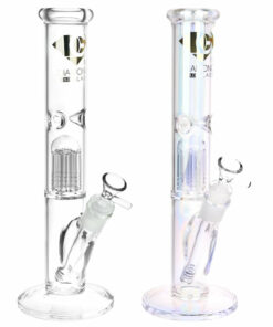 Shop Diamond Glass Gold Pearl 8-Arm Perc Water Pipe - 12" / 14mm F / Colors Vary in australian