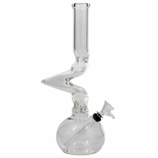 Shop LA Pipes "Jacob's Ladder" Crystal Clear Zong Bong in australian