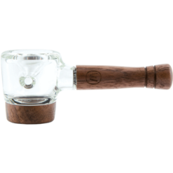 Shop Marley Natural Glass & Walnut Spoon Pipe in australian