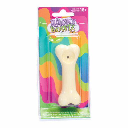 Shop Wacky Bowlz Dog Bone Ceramic Hand Pipe - 3.75" in australian