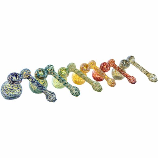 Shop LA Pipes "Colored Sidecar" Fumed Sidecar Bubbler Pipe (Various Colors) in australian