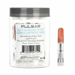 Shop Pulsar Wood Tip Quartz Frit Cartridge Tanks in australian