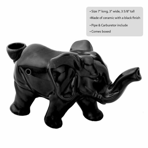 Shop Elephant Novelty Pipe - Black Color in australian