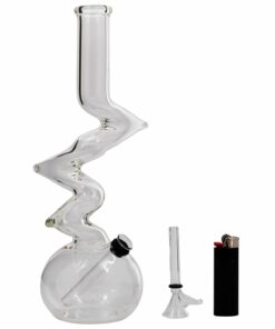 Shop LA Pipes "Jacob's Ladder" Crystal Clear Zong Bong in australian