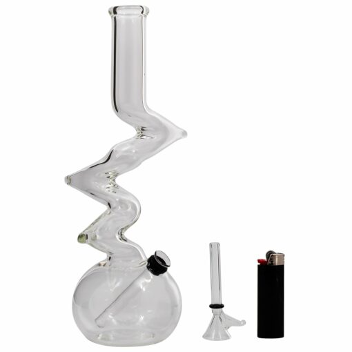 Shop LA Pipes "Jacob's Ladder" Crystal Clear Zong Bong in australian