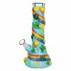 Shop St. Patrick's Day Rainbows and Gold Glow In The Dark Water Pipe - 10" / 14mm F in australian